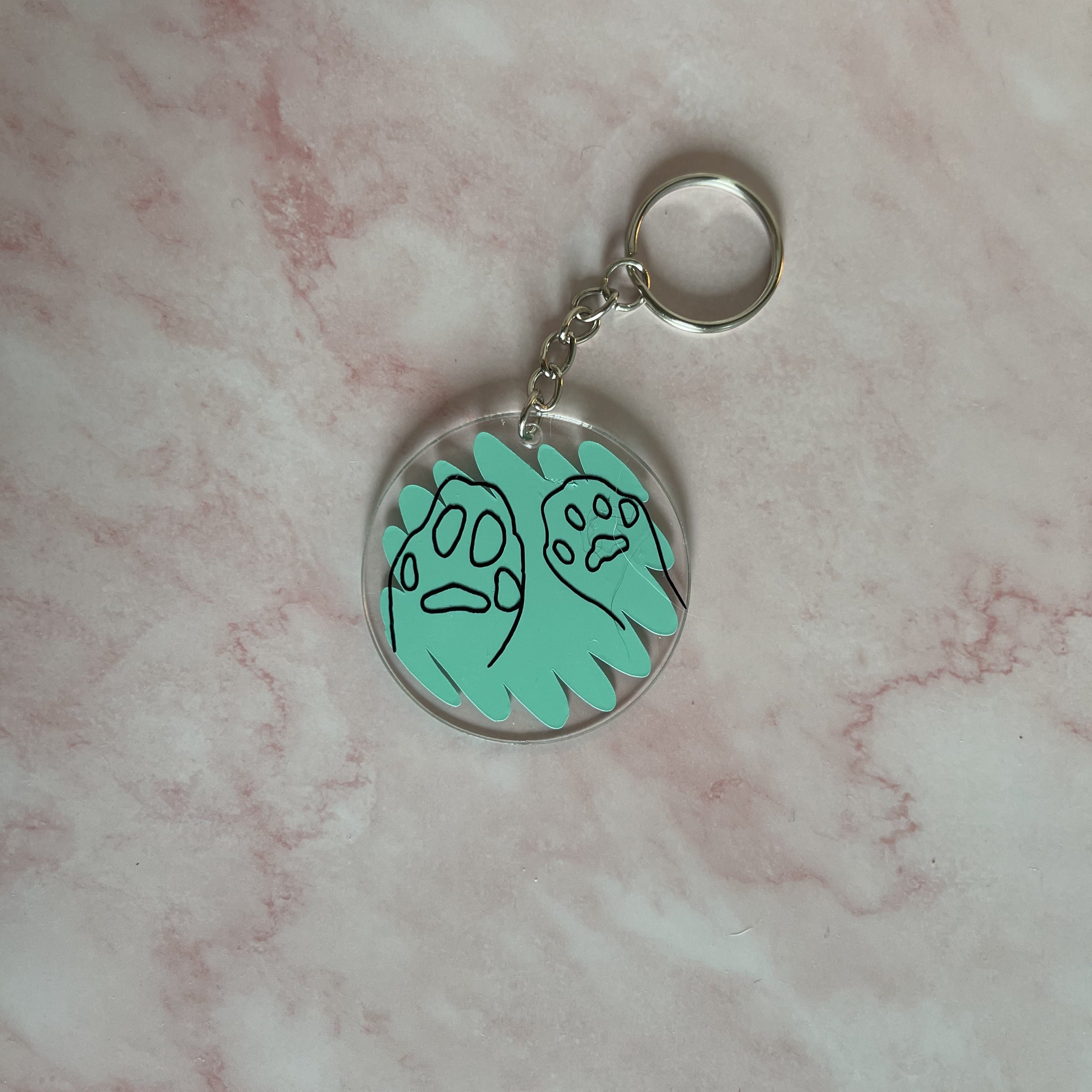 Two paw - Personalized keychain