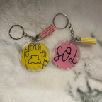 Single paw - Personalized keychain